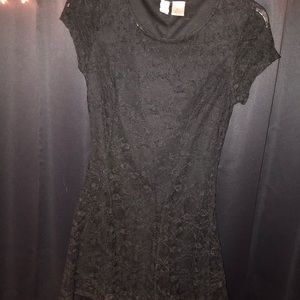 Black lace dress